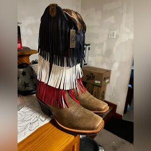 Twisted X red,white and blue cowboy boots